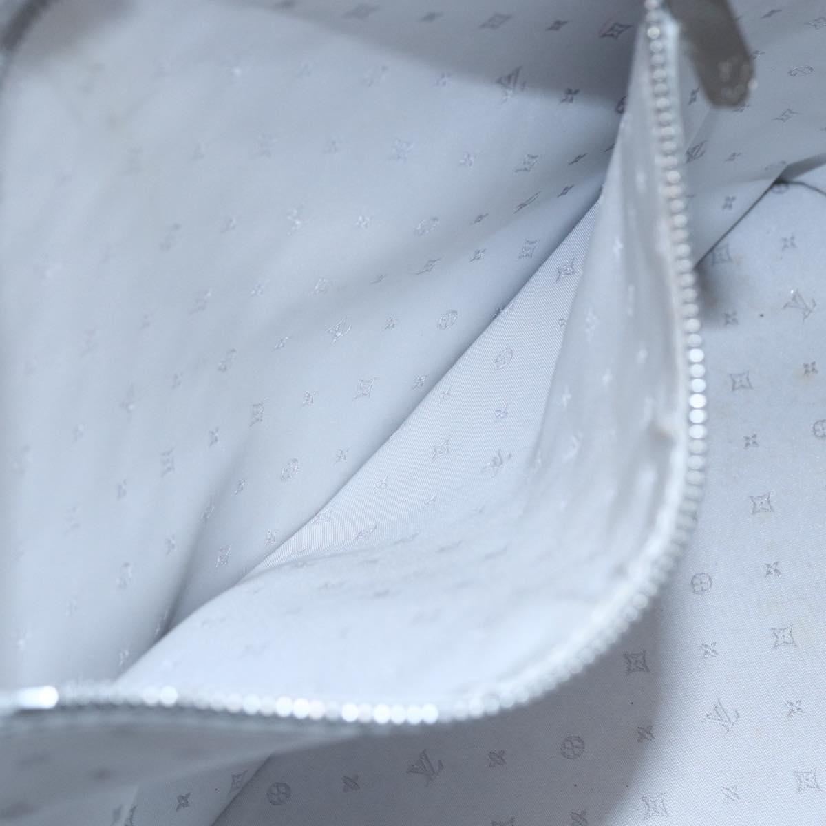 LOUIS VUITTON Suhari Lockit PM Hand Bag Silver M95541 LV Auth gh1323