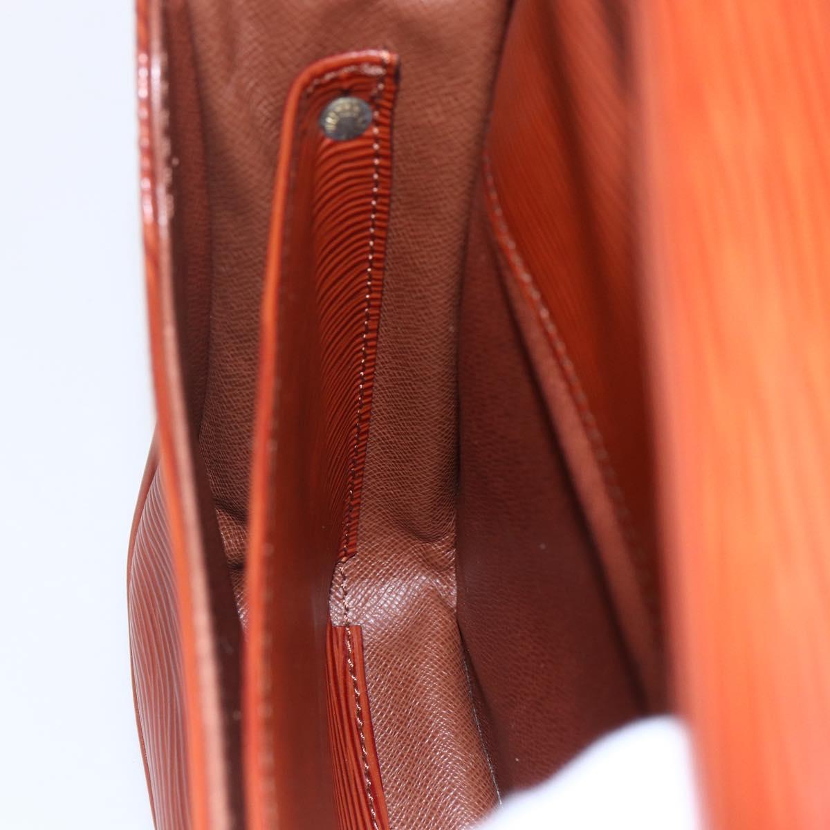 LOUIS VUITTON Epi Cartouchiere MM Shoulder Bag Brown M52243 LV Auth gh1330