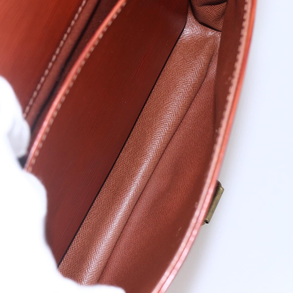 LOUIS VUITTON Epi Cartouchiere MM Shoulder Bag Brown M52243 LV Auth gh1330