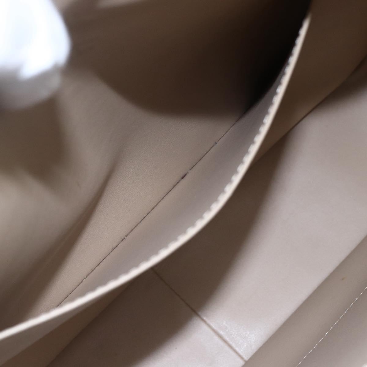 LOUIS VUITTON Monogram Vernis Columbus Tote Bag Beige M91023 LV Auth gh1334