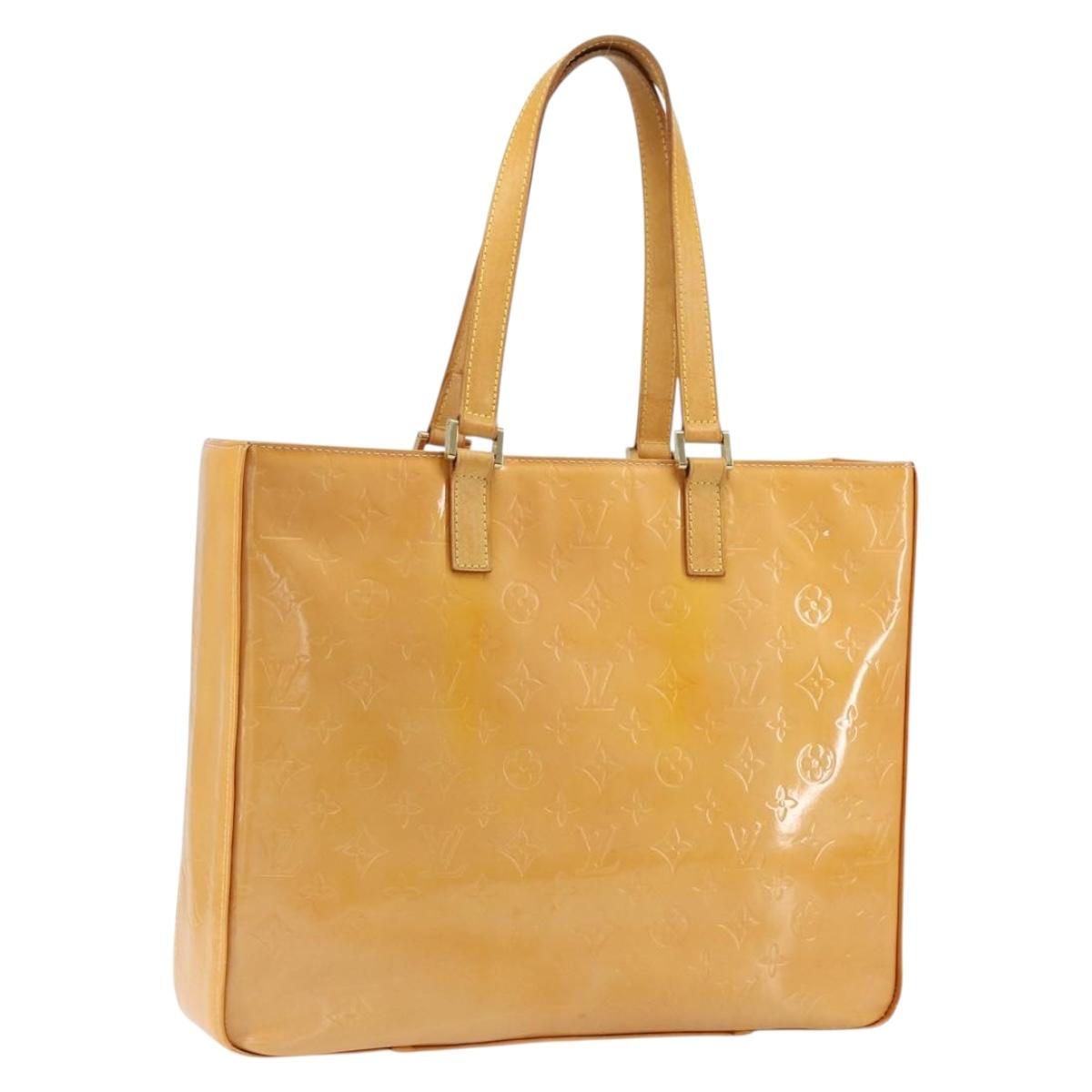 LOUIS VUITTON Monogram Vernis Columbus Bag Marshmallow Pink M91032 Auth gh1335