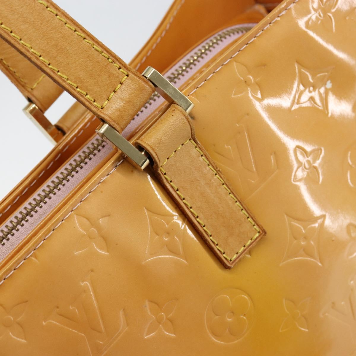 LOUIS VUITTON Monogram Vernis Columbus Bag Marshmallow Pink M91032 Auth gh1335