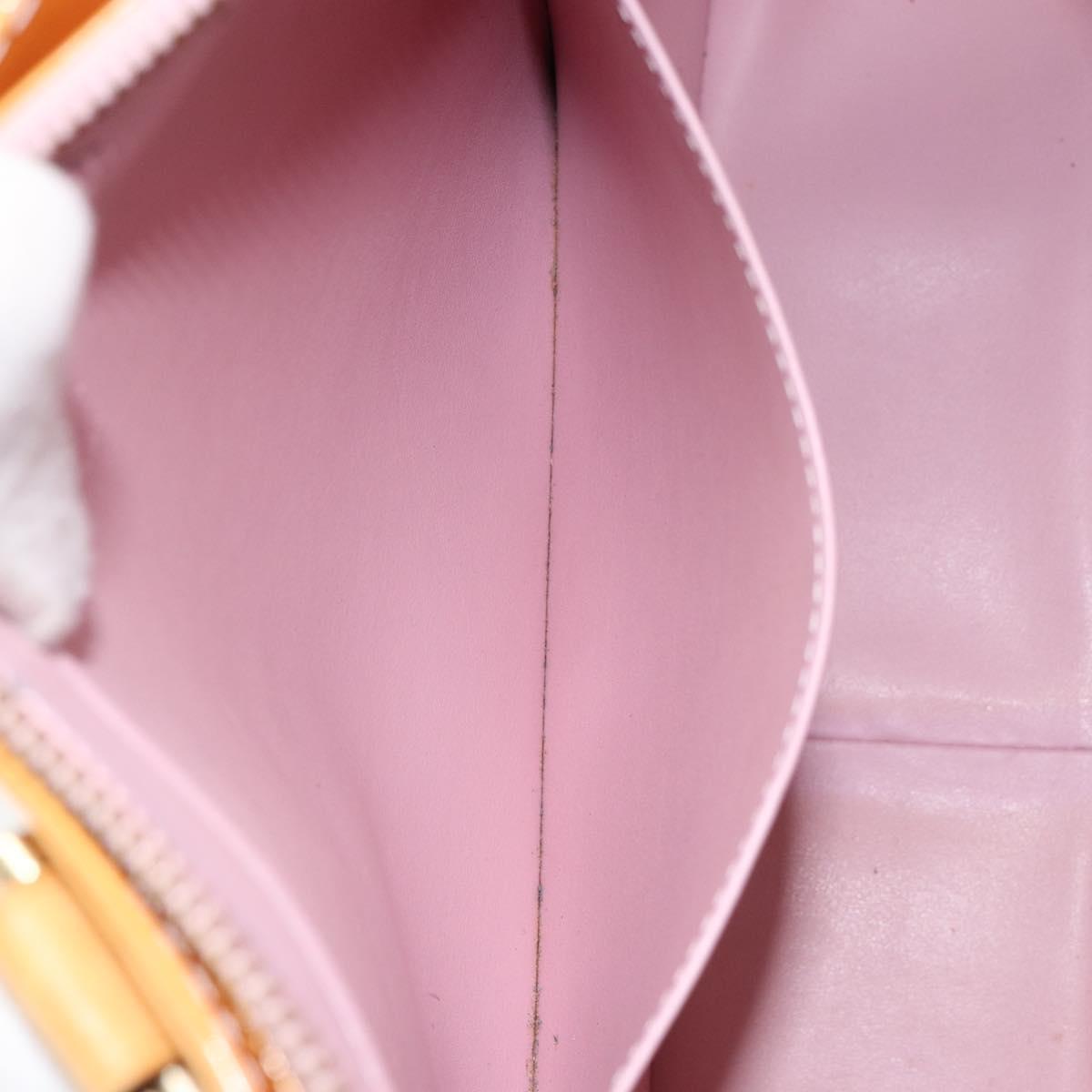 LOUIS VUITTON Monogram Vernis Columbus Bag Marshmallow Pink M91032 Auth gh1335