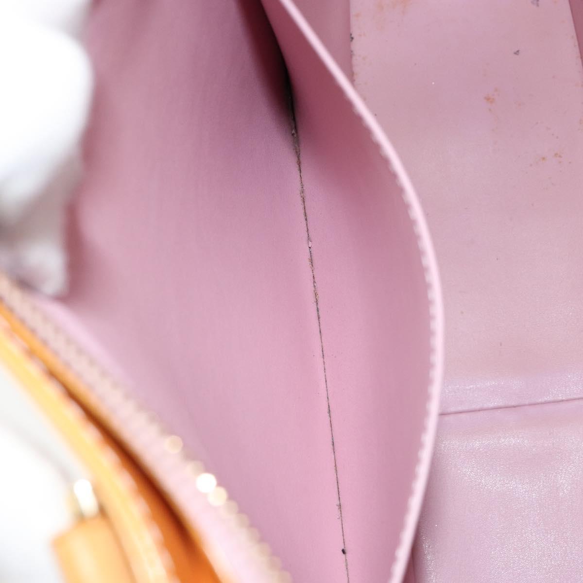 LOUIS VUITTON Monogram Vernis Columbus Bag Marshmallow Pink M91032 Auth gh1335