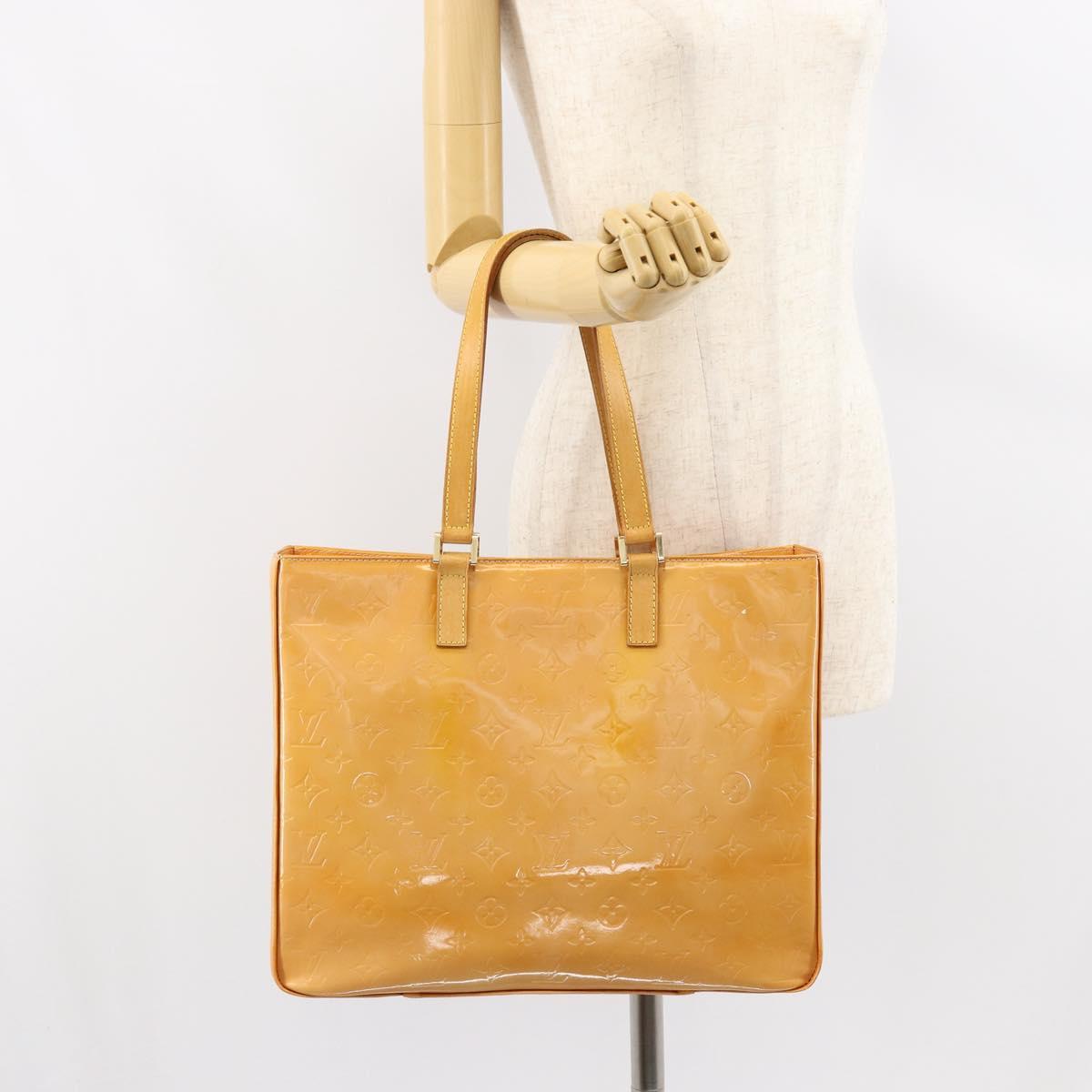 LOUIS VUITTON Monogram Vernis Columbus Bag Marshmallow Pink M91032 Auth gh1335