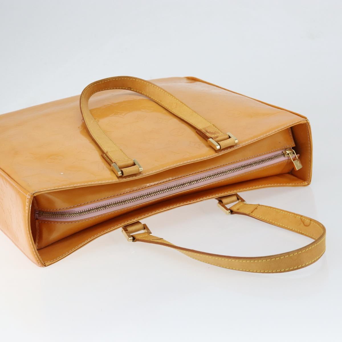 LOUIS VUITTON Monogram Vernis Columbus Bag Marshmallow Pink M91032 Auth gh1335