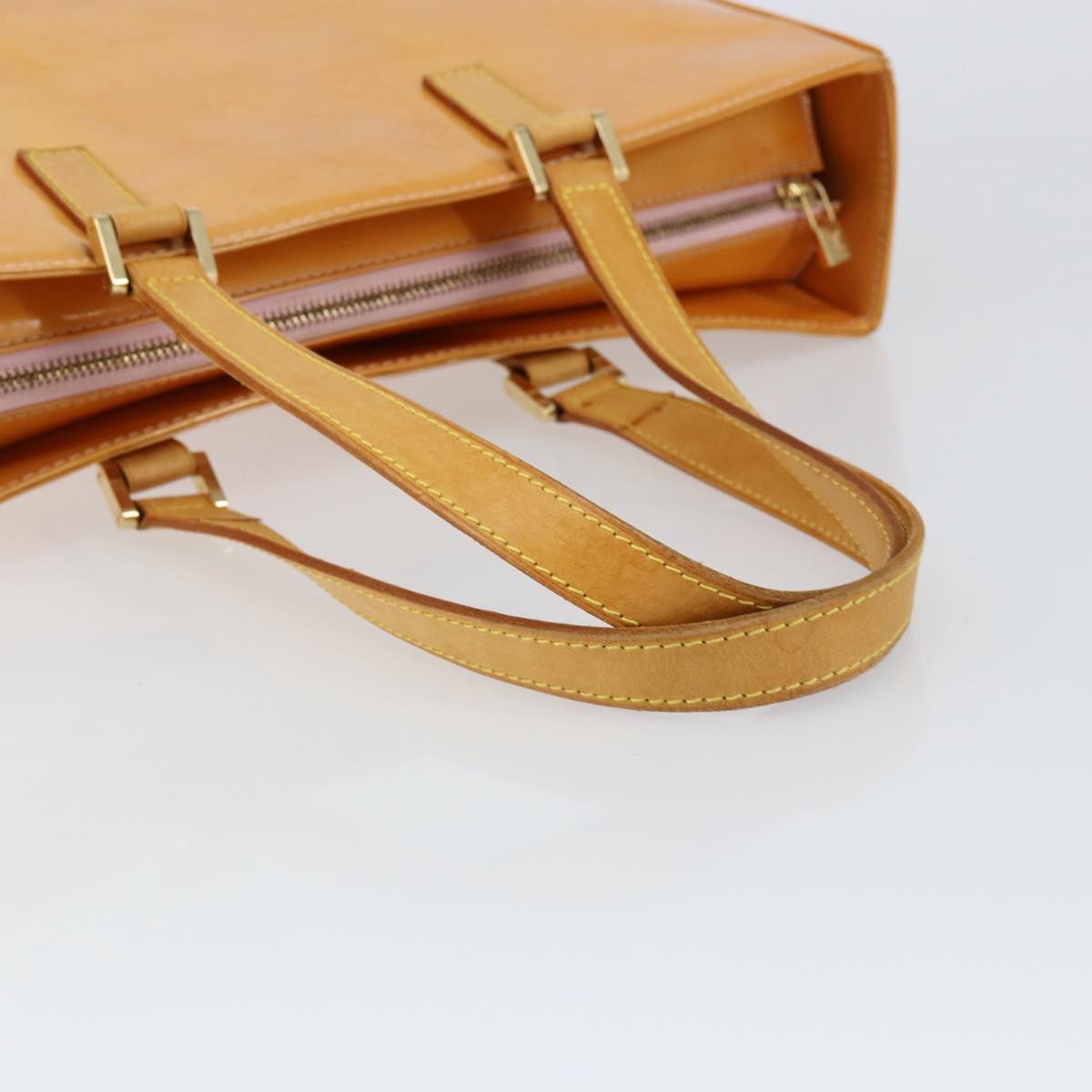 LOUIS VUITTON Monogram Vernis Columbus Bag Marshmallow Pink M91032 Auth gh1335