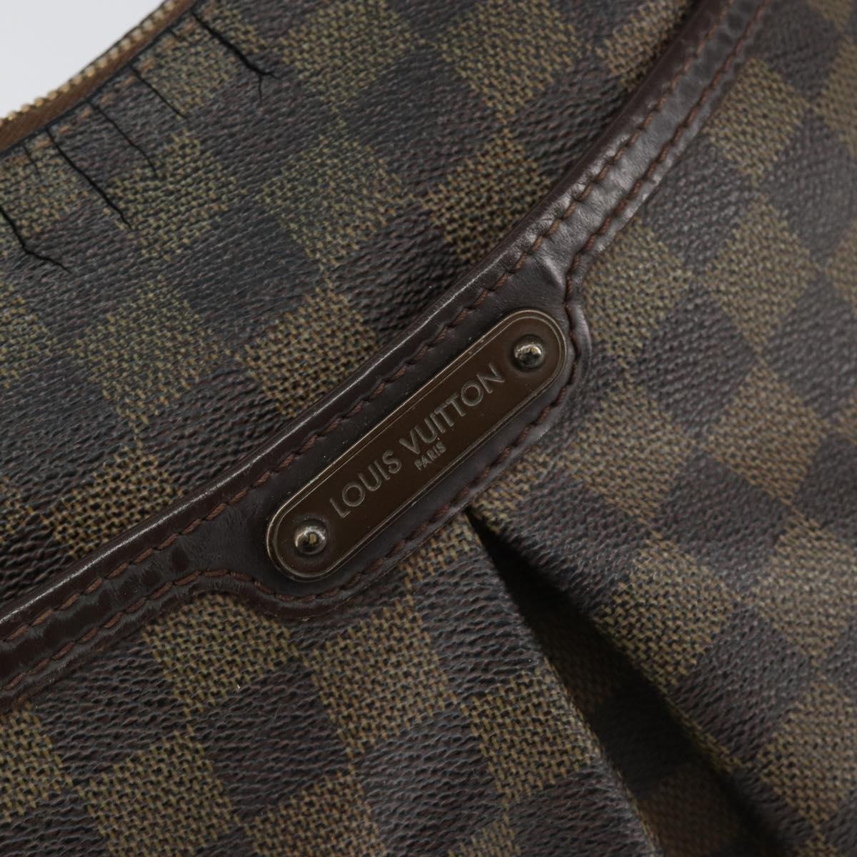 LOUIS VUITTON Damier Ebene Bloomsbury PM Shoulder Bag N42251 LV Auth gh1337