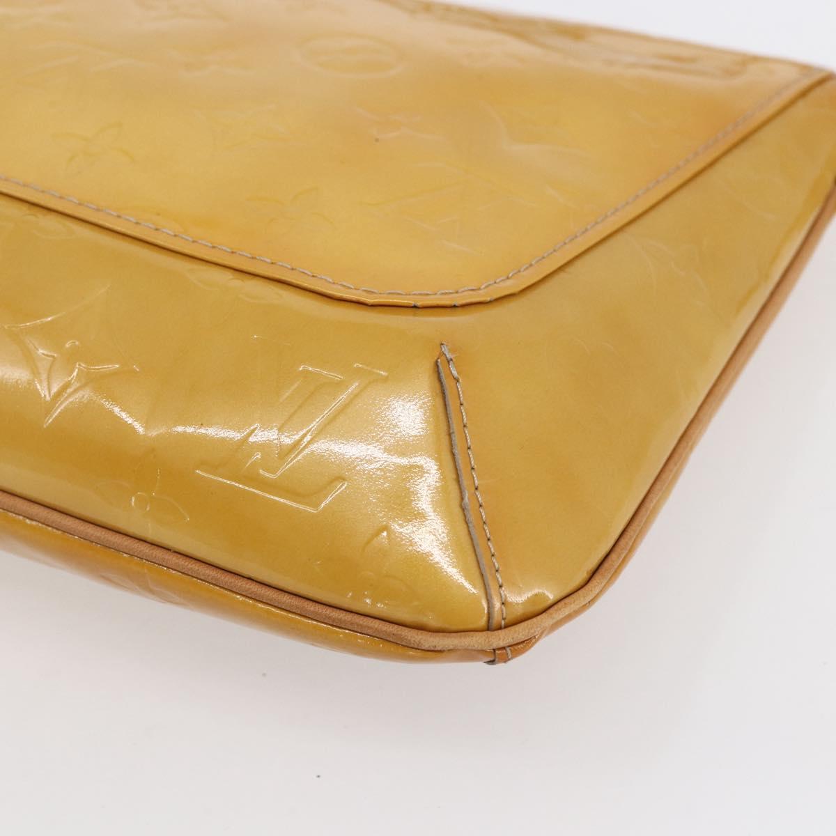 LOUIS VUITTON Monogram Vernis Thompson Street Bag Beige M91301 LV Auth gh1343