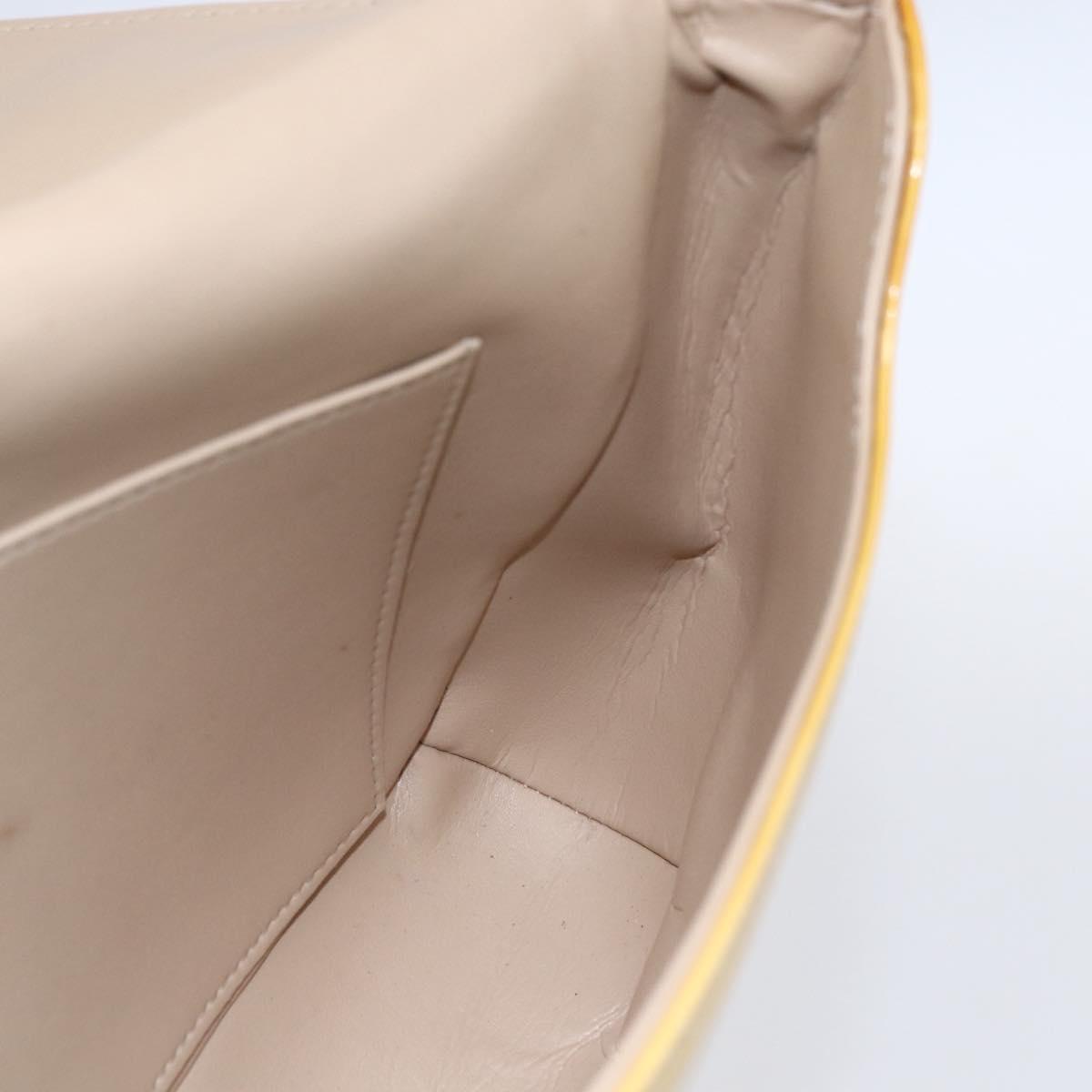 LOUIS VUITTON Monogram Vernis Thompson Street Bag Beige M91301 LV Auth gh1343