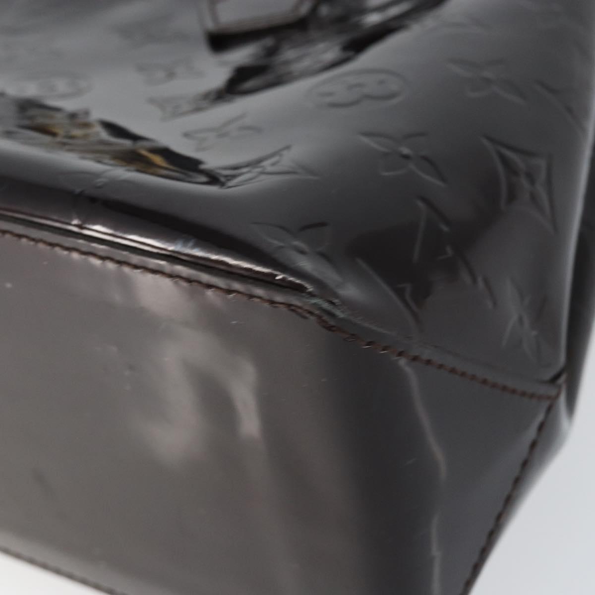 LOUIS VUITTON Monogram Vernis Wilshire PM Hand Bag Amarante M93641 Auth gh1345