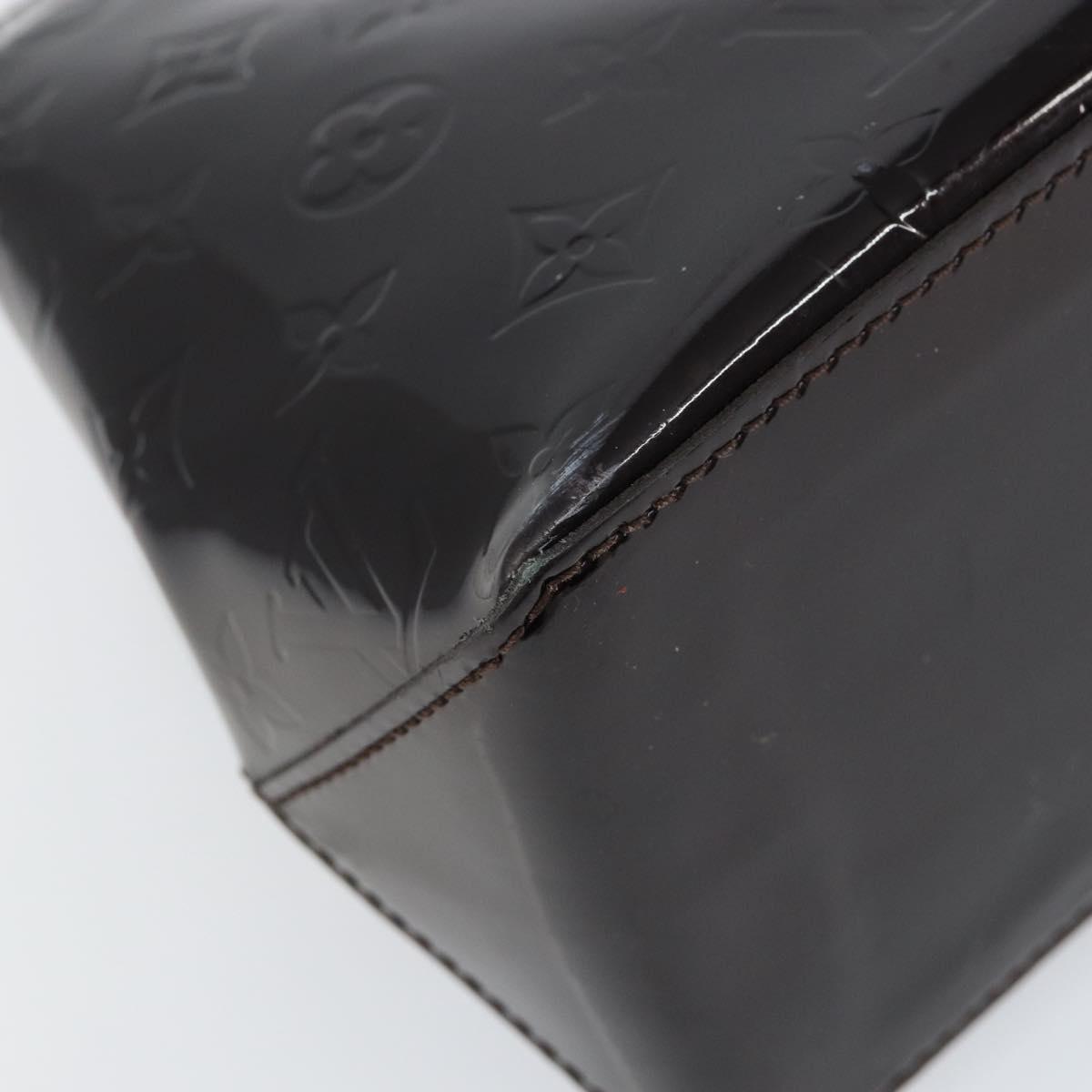 LOUIS VUITTON Monogram Vernis Wilshire PM Hand Bag Amarante M93641 Auth gh1345