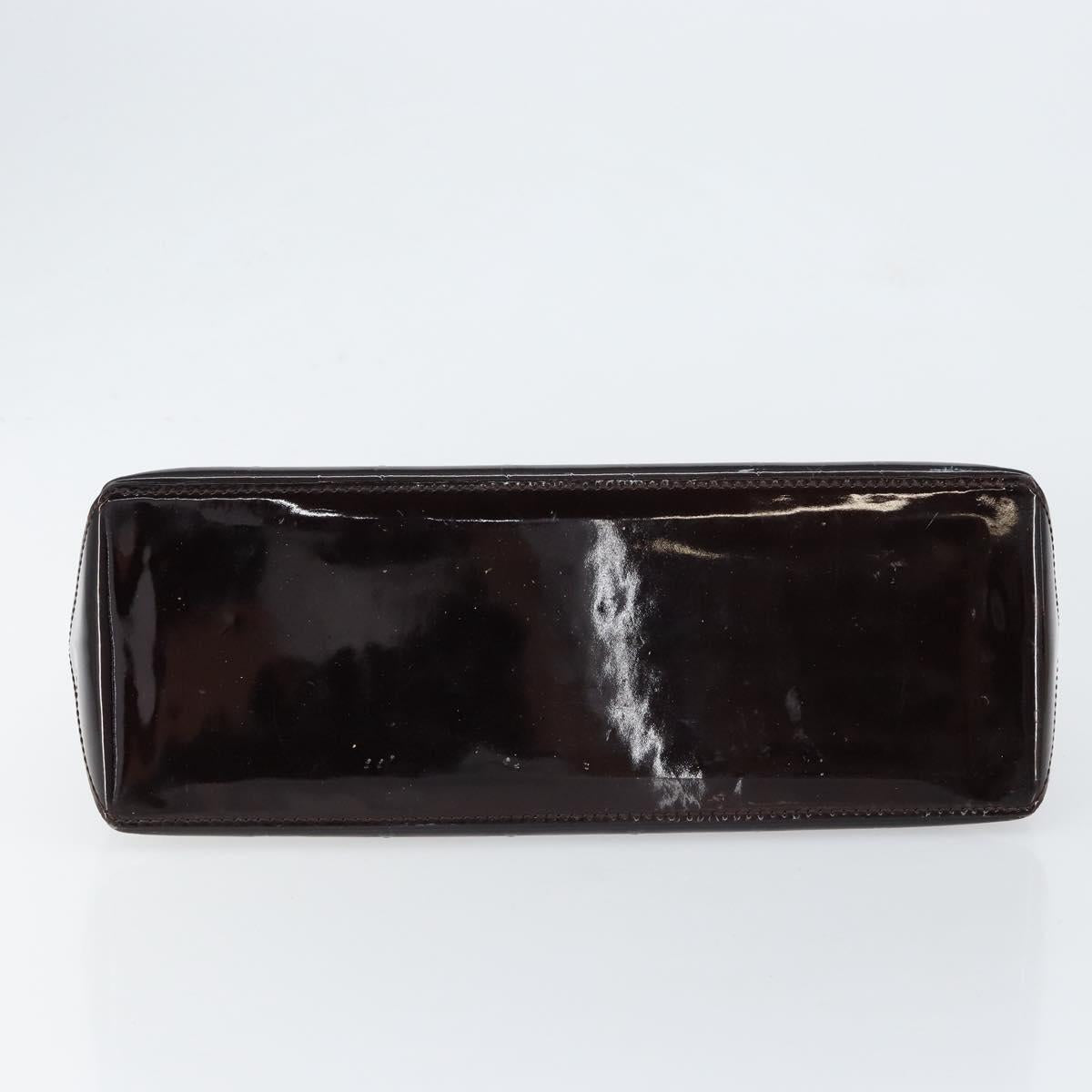 LOUIS VUITTON Monogram Vernis Wilshire PM Hand Bag Amarante M93641 Auth gh1345