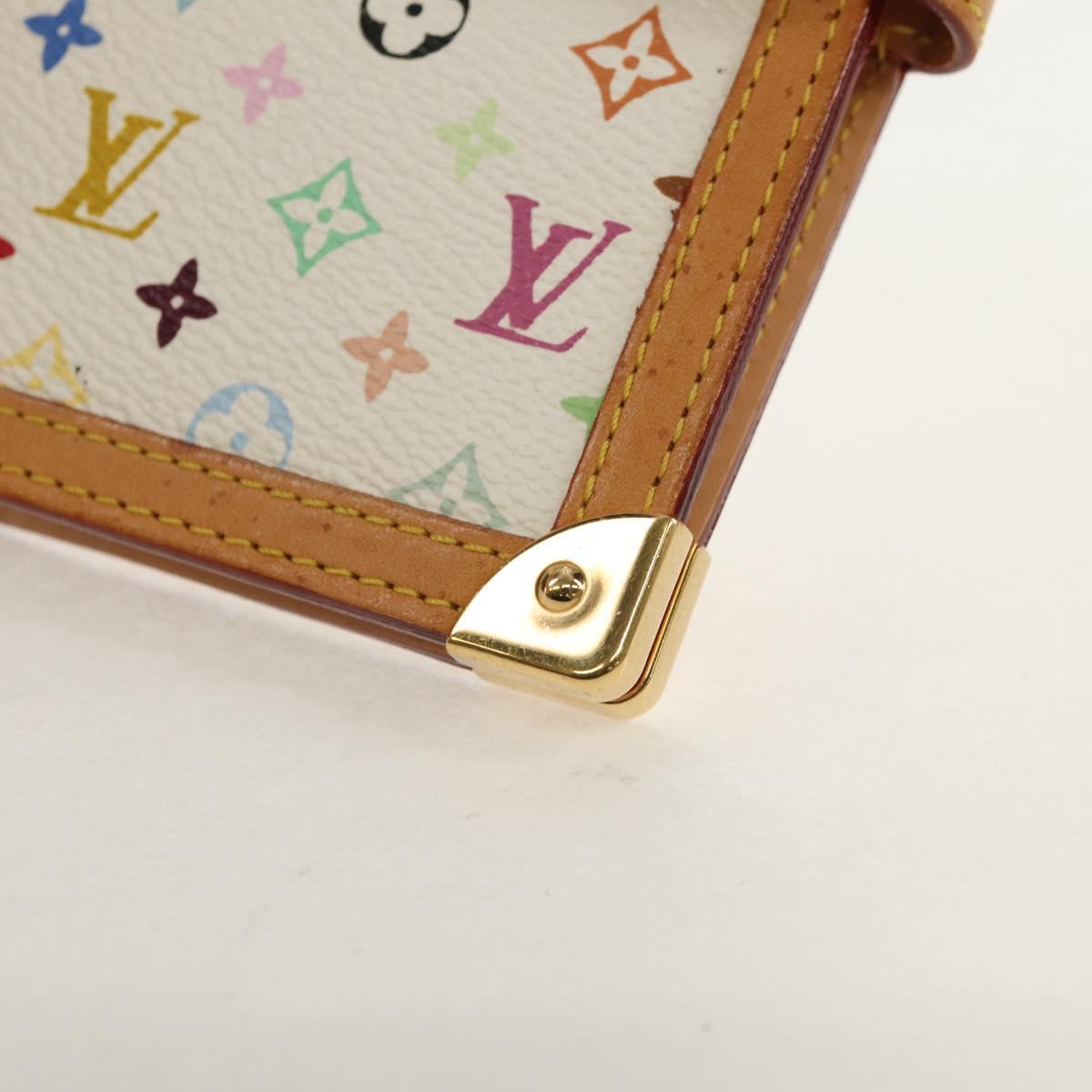 LOUIS VUITTON Multicolor Agenda PM Day Planner Cover White R21074 Auth gh1347V