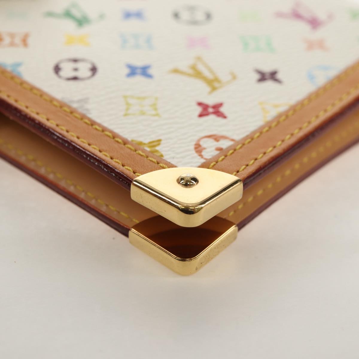 LOUIS VUITTON Multicolor Agenda PM Day Planner Cover White R21074 Auth gh1347V