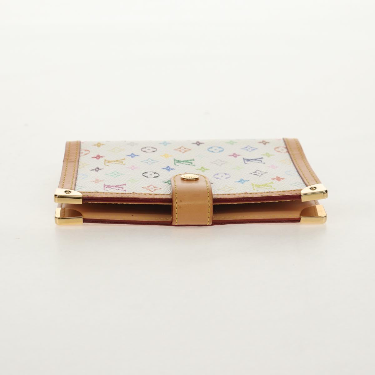 LOUIS VUITTON Multicolor Agenda PM Day Planner Cover White R21074 Auth gh1347V