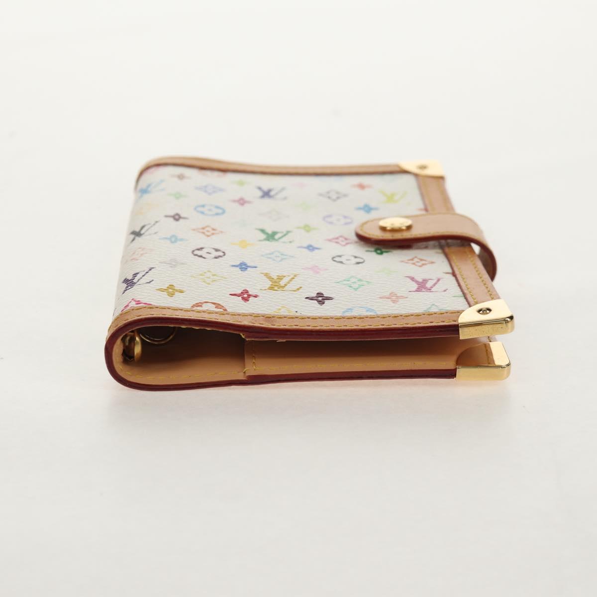 LOUIS VUITTON Multicolor Agenda PM Day Planner Cover White R21074 Auth gh1347V
