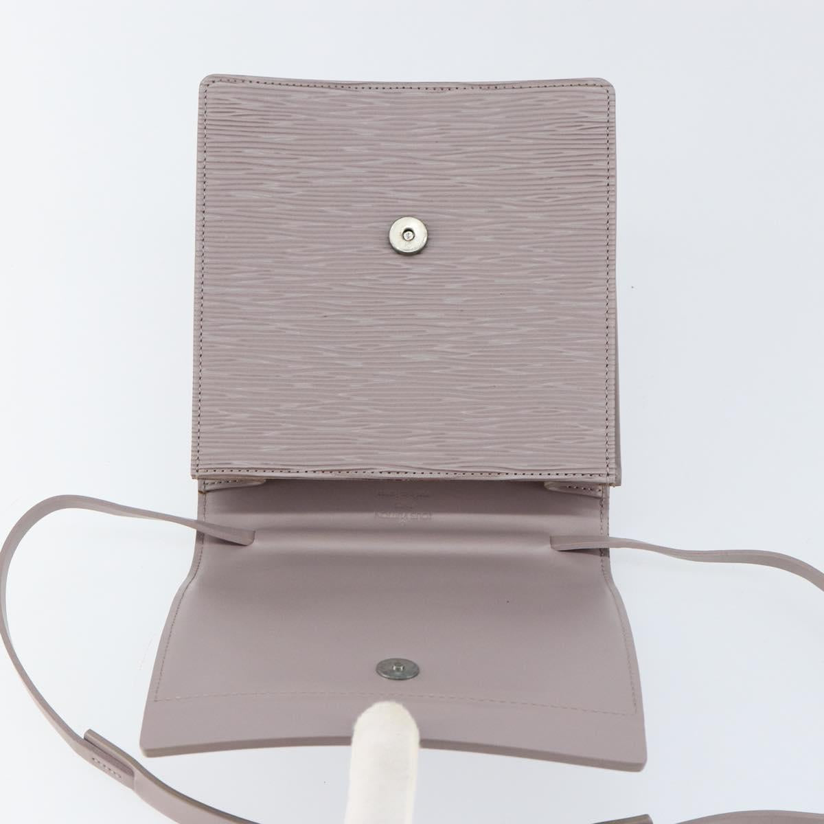 LOUIS VUITTON Epi Biarritz Shoulder Bag Lilac M5293B LV Auth gh1348