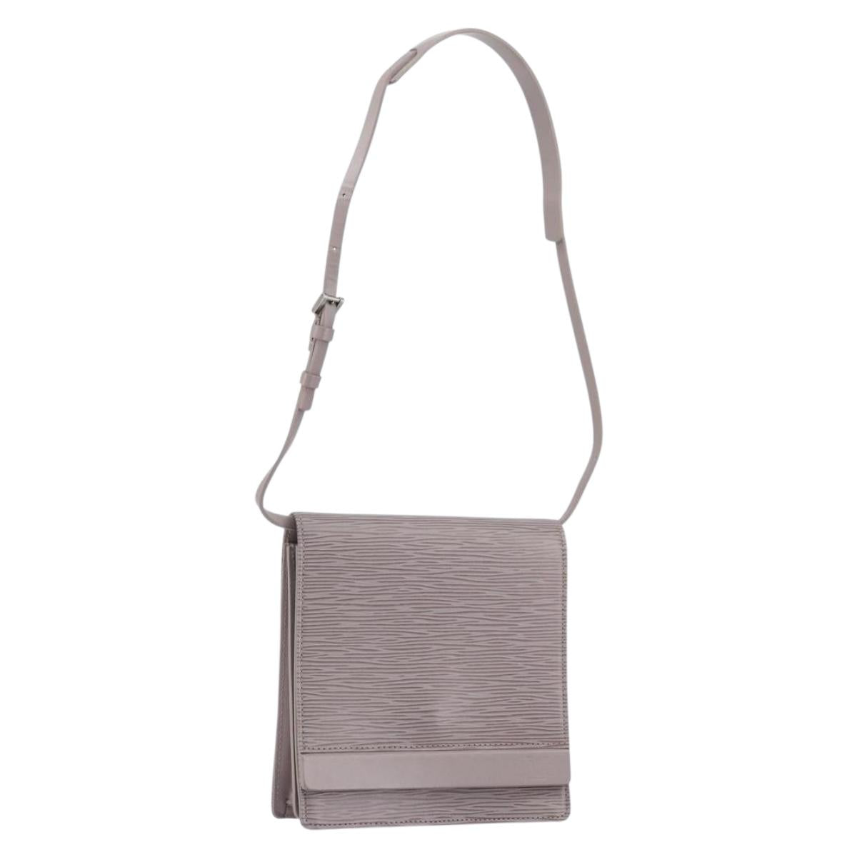 LOUIS VUITTON Epi Biarritz Shoulder Bag Lilac M5293B LV Auth gh1348