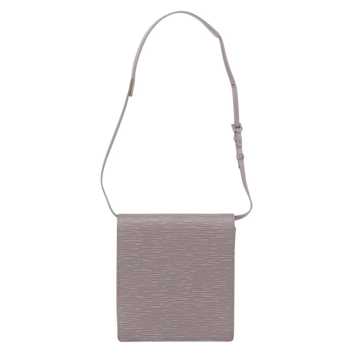 LOUIS VUITTON Epi Biarritz Shoulder Bag Lilac M5293B LV Auth gh1348
