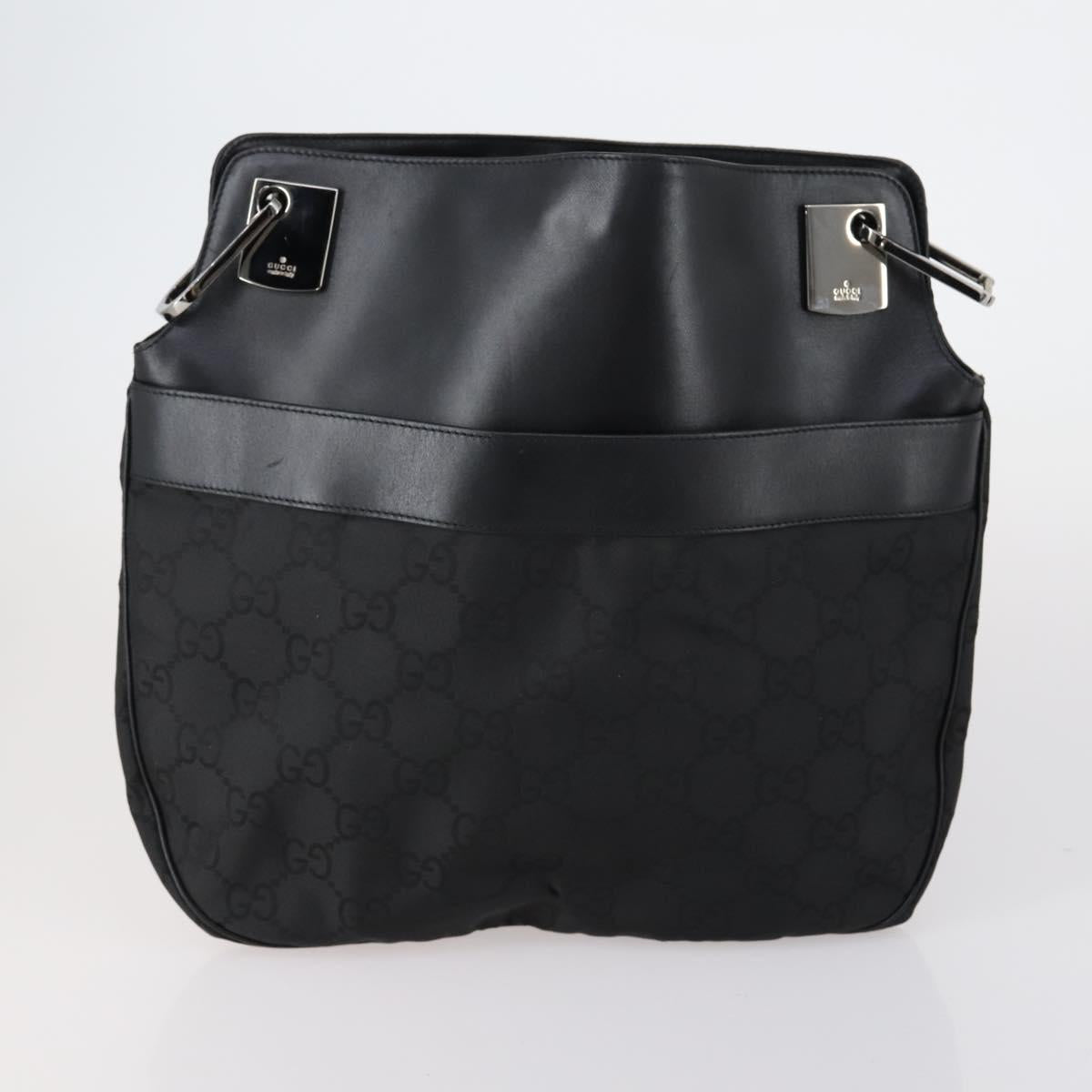 GUCCI Salvatore Ferragamo Bag GG Nylon Suede 2 Set Black Khaki Auth gh1356