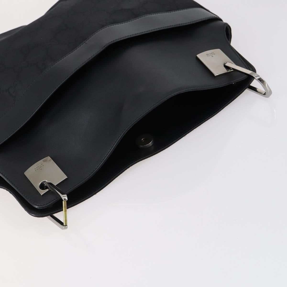 GUCCI Salvatore Ferragamo Bag GG Nylon Suede 2 Set Black Khaki Auth gh1356