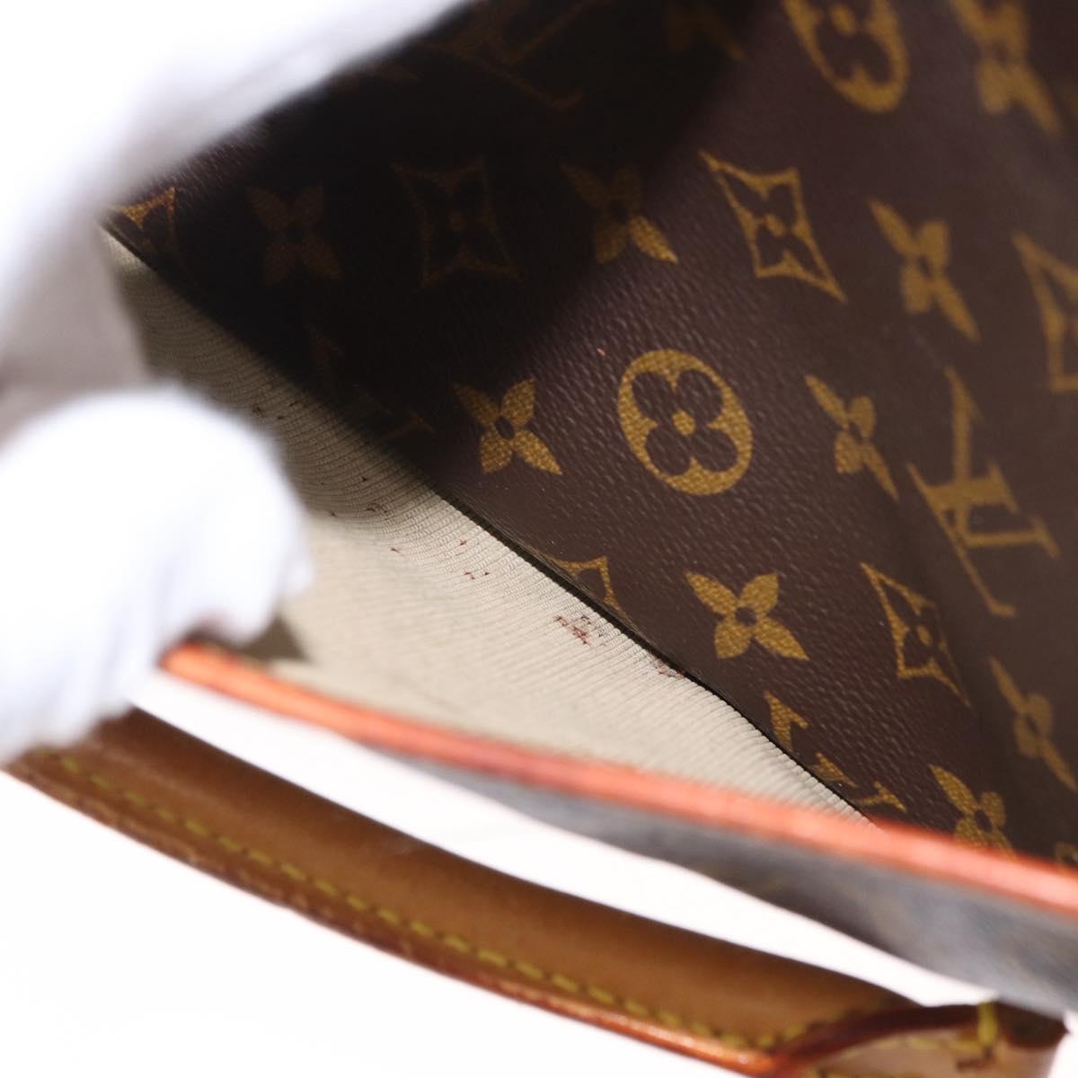 LOUIS VUITTON Monogram Deauville Hand Bag M47270 LV Auth gh1362