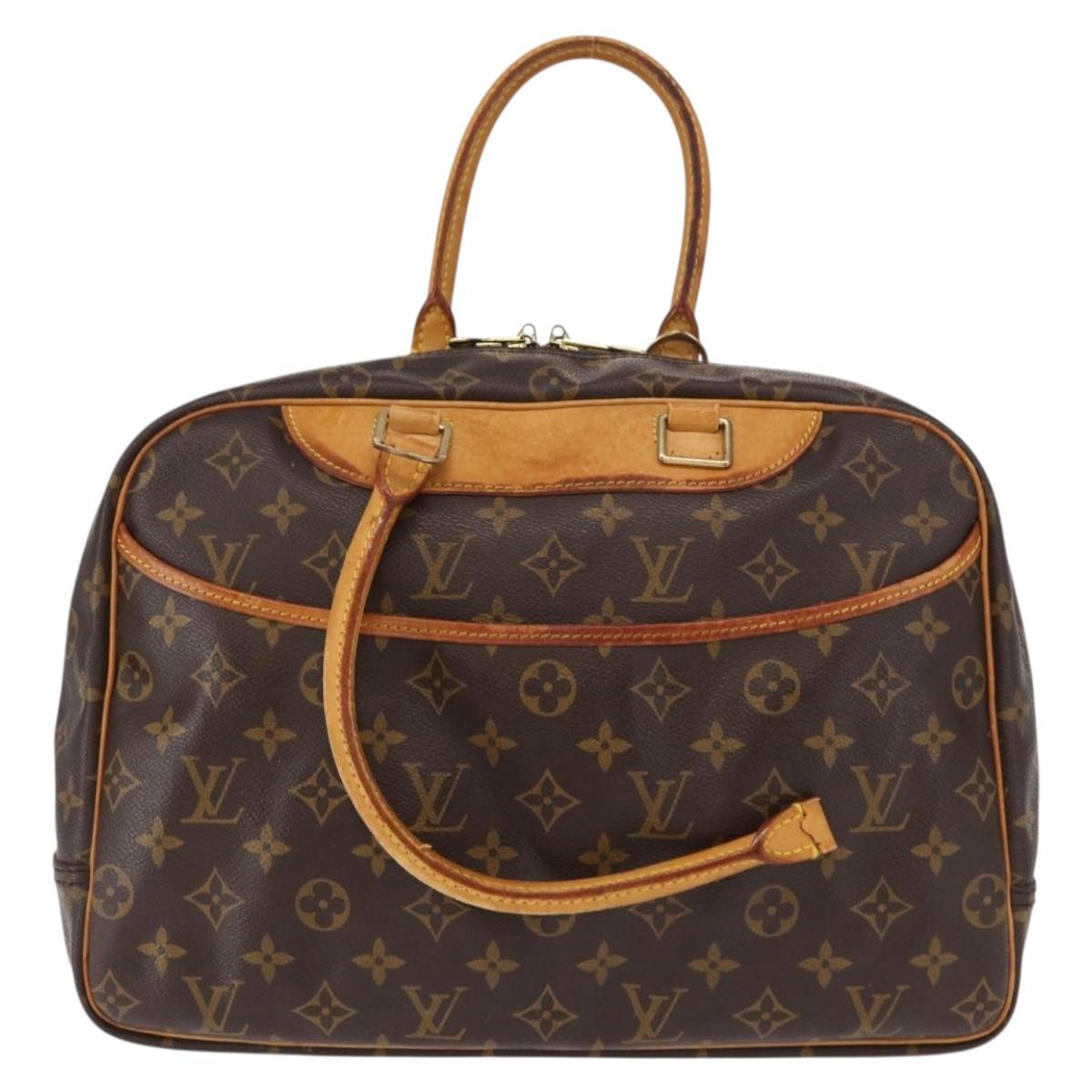 LOUIS VUITTON Monogram Deauville Hand Bag M47270 LV Auth gh1362
