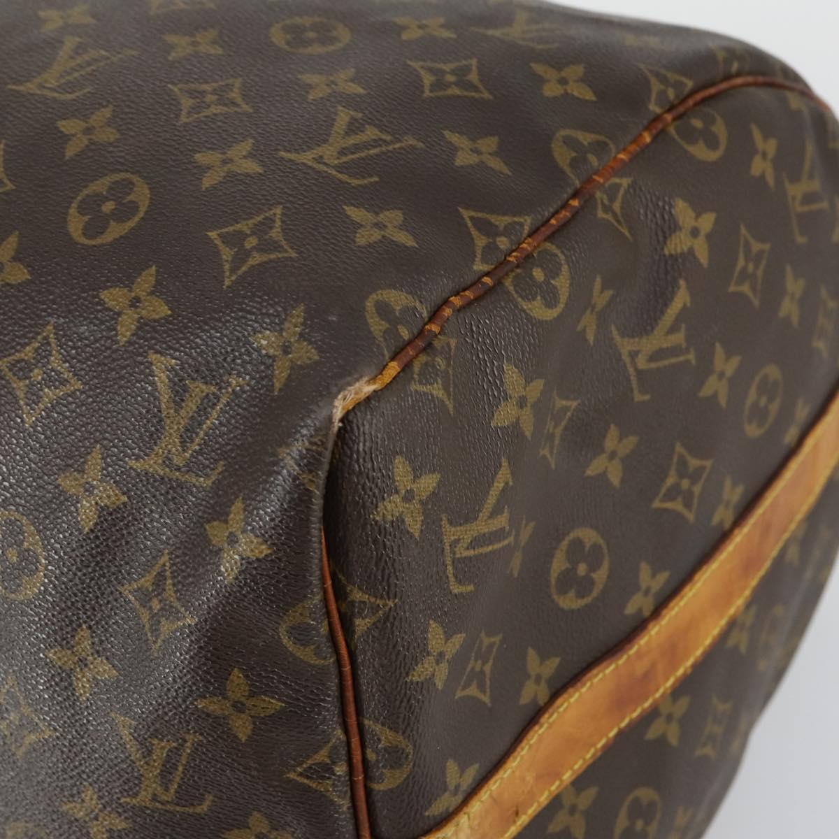 LOUIS VUITTON Monogram Keepall Bandouliere 55 Boston Bag M41414 LV Auth gh1365