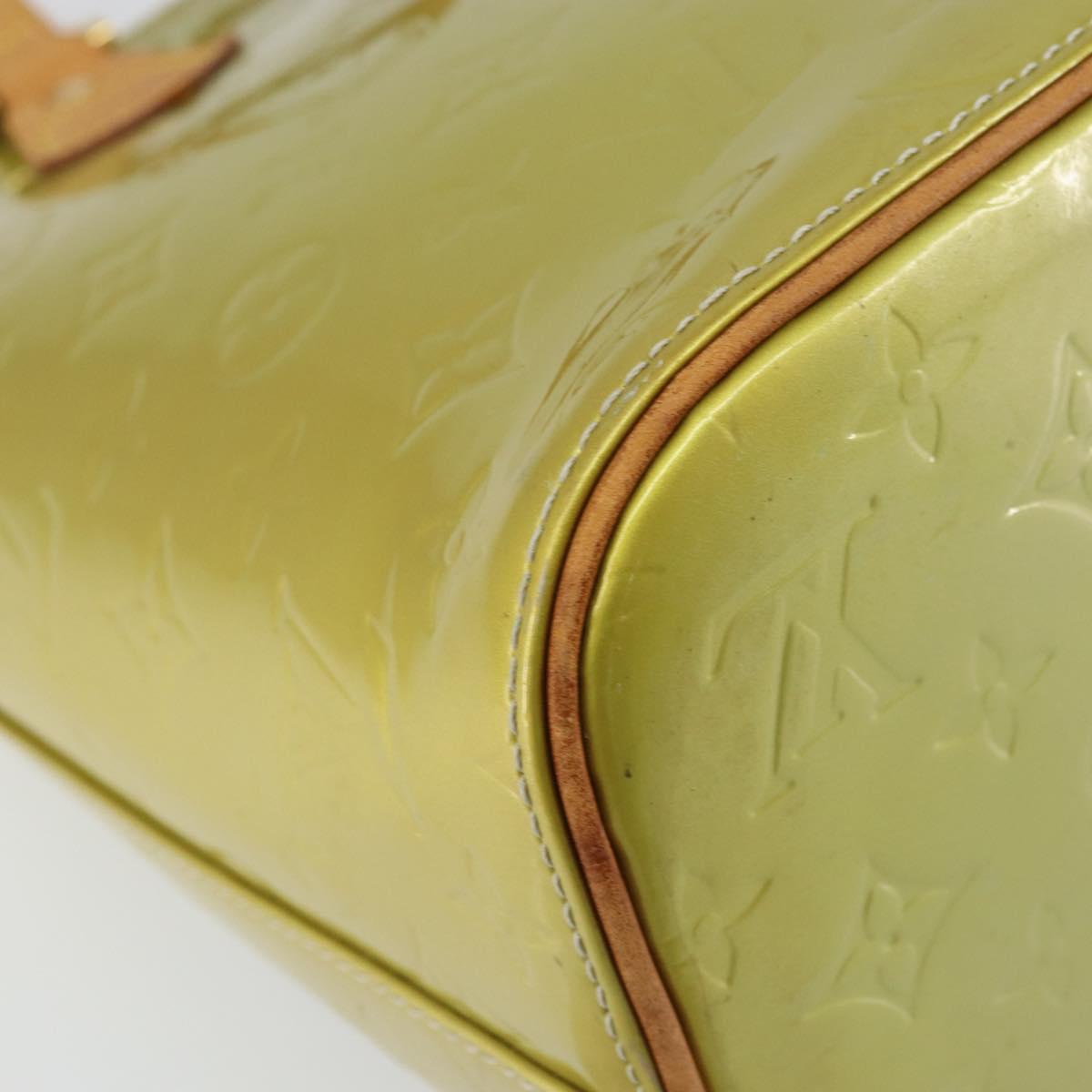 LOUIS VUITTON Monogram Vernis Houston Hand Bag Gris M91053 LV Auth gh1369