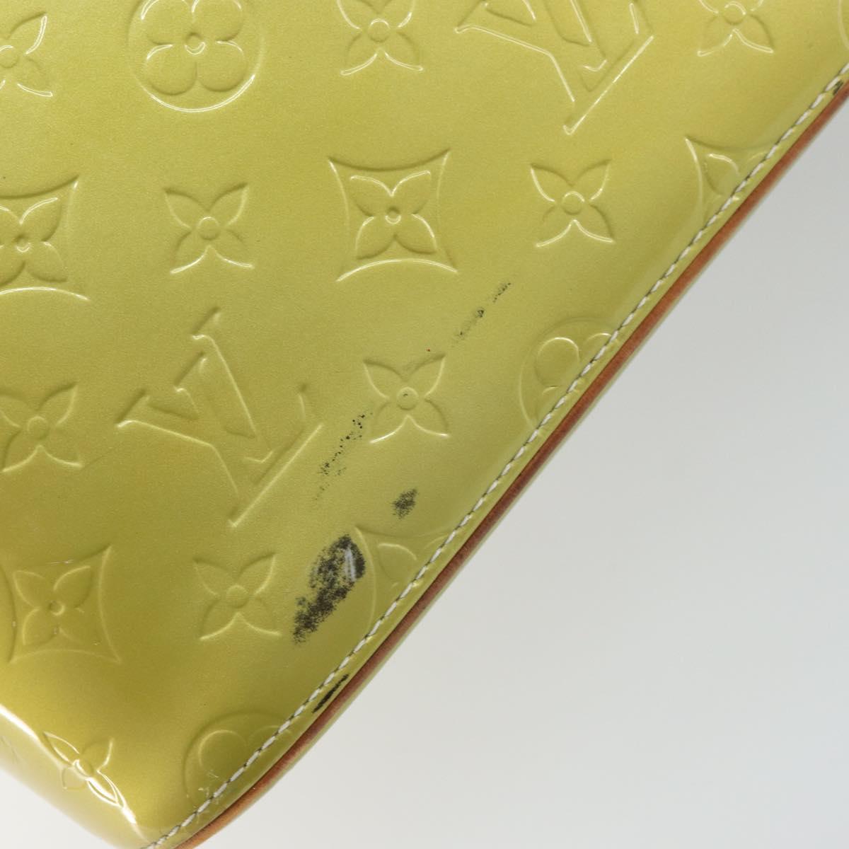 LOUIS VUITTON Monogram Vernis Houston Hand Bag Gris M91053 LV Auth gh1369