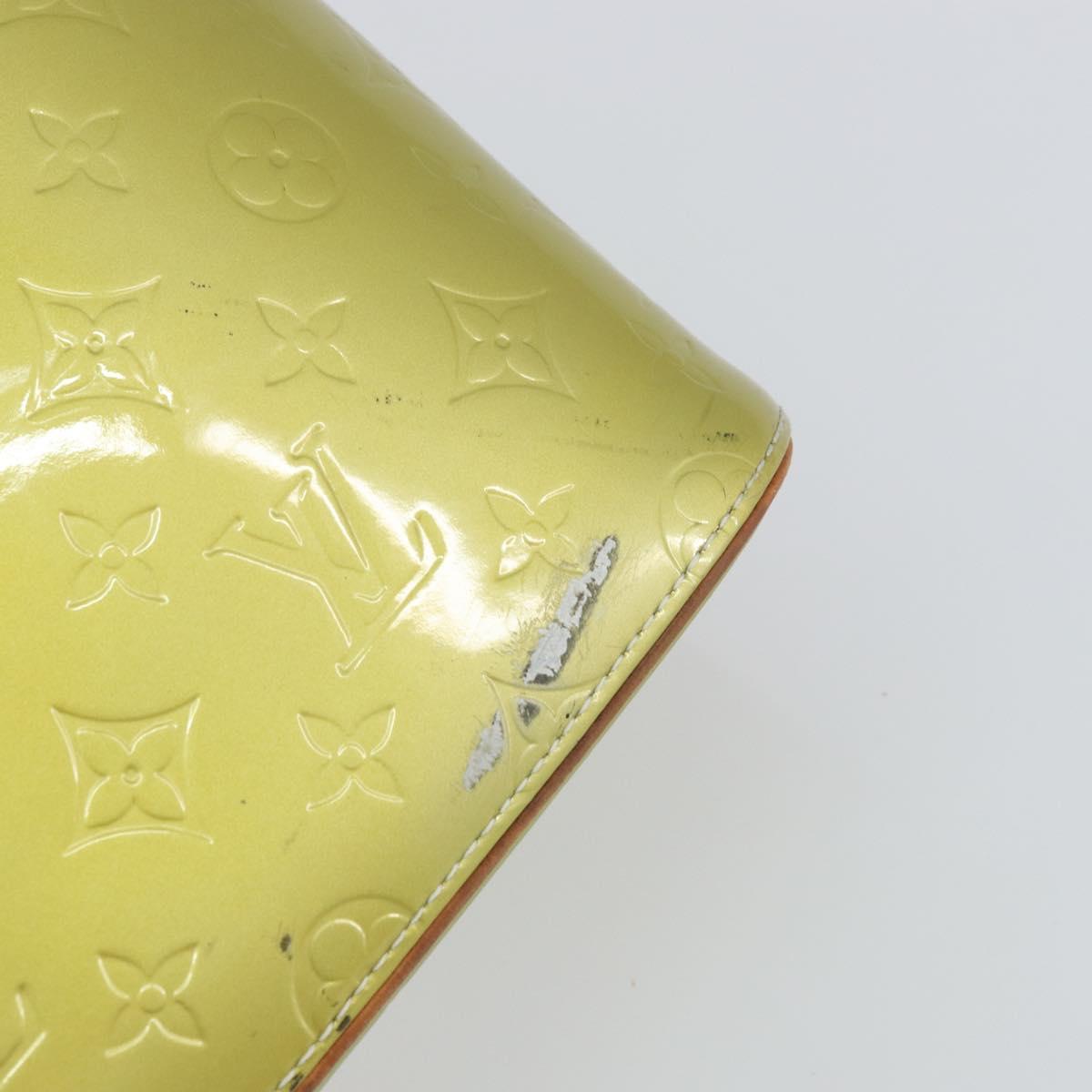 LOUIS VUITTON Monogram Vernis Houston Hand Bag Gris M91053 LV Auth gh1369