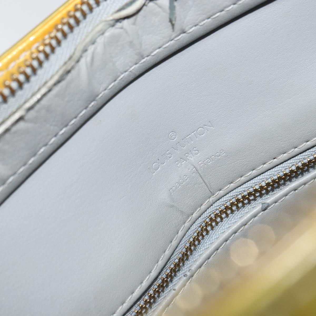 LOUIS VUITTON Monogram Vernis Houston Hand Bag Gris M91053 LV Auth gh1369