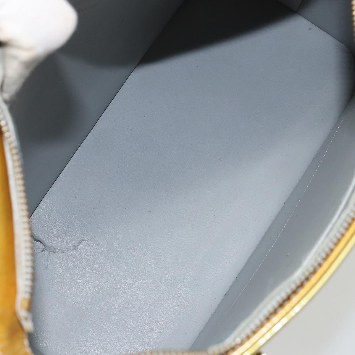 LOUIS VUITTON Monogram Vernis Houston Hand Bag Gris M91053 LV Auth gh1369