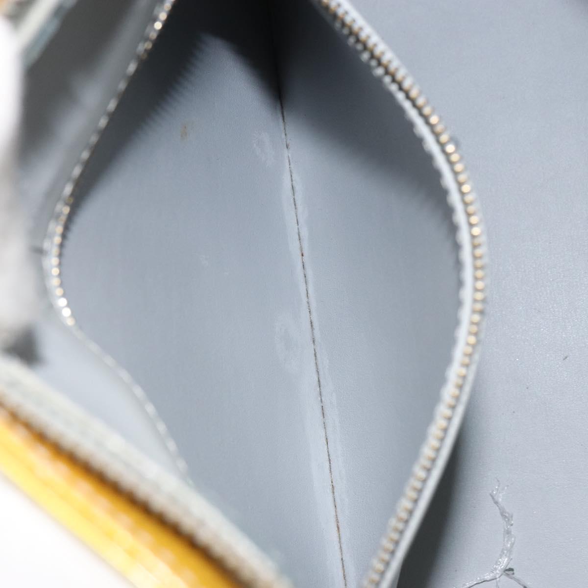 LOUIS VUITTON Monogram Vernis Houston Hand Bag Gris M91053 LV Auth gh1369