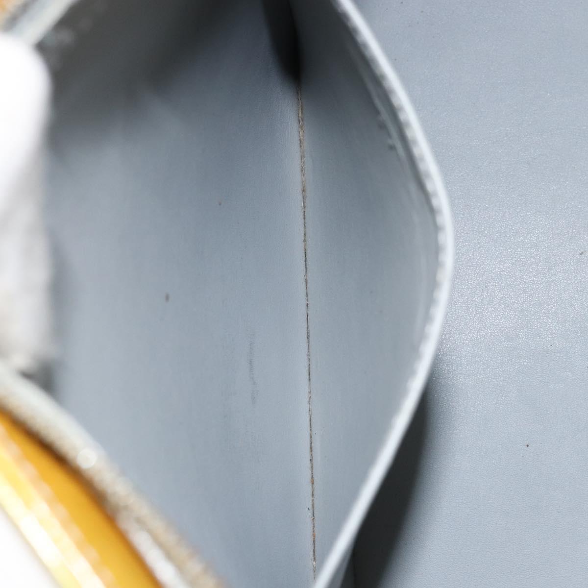 LOUIS VUITTON Monogram Vernis Houston Hand Bag Gris M91053 LV Auth gh1369