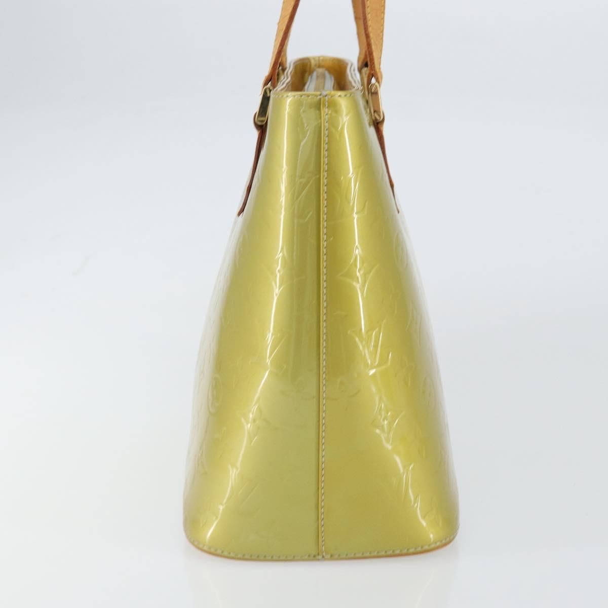 LOUIS VUITTON Monogram Vernis Houston Hand Bag Gris M91053 LV Auth gh1369