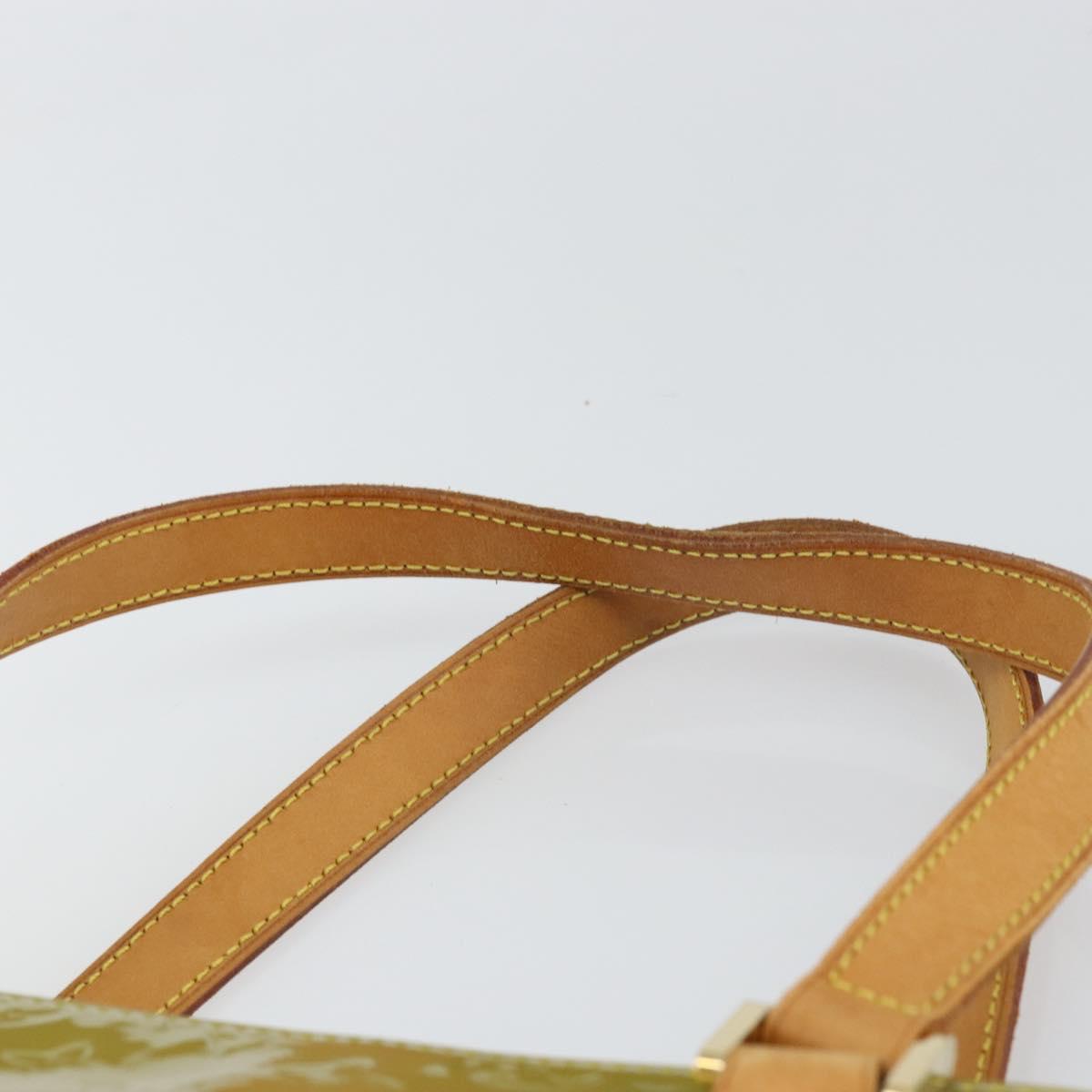 LOUIS VUITTON Monogram Vernis Houston Hand Bag Gris M91053 LV Auth gh1369