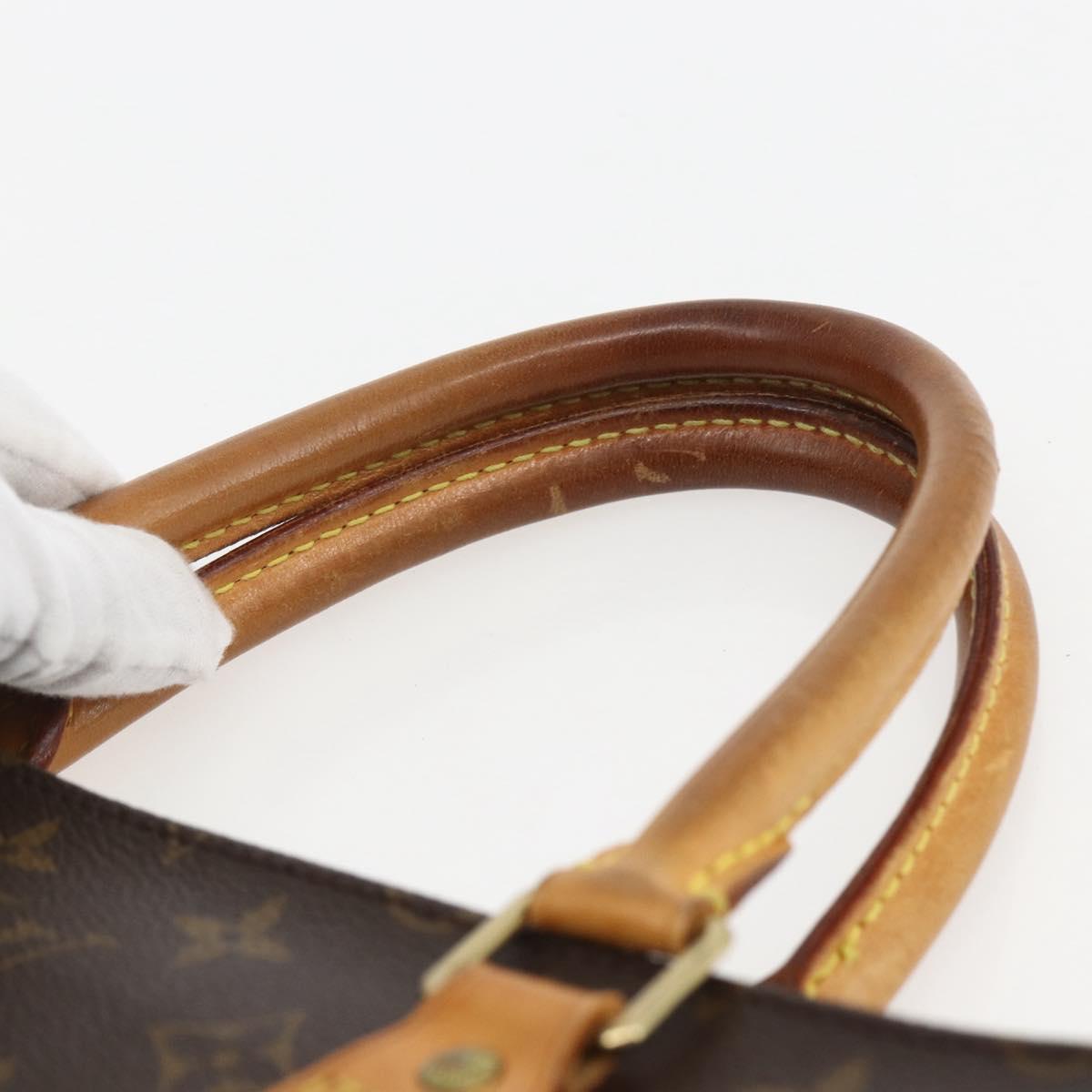 LOUIS VUITTON Monogram Sac Plat Hand Bag M51140 LV Auth gh1375