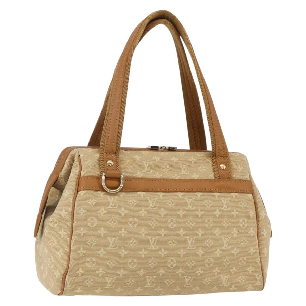 LOUIS VUITTON Monogram Mini Josephine PM Hand Bag Beige M92416 LV Auth gh1387