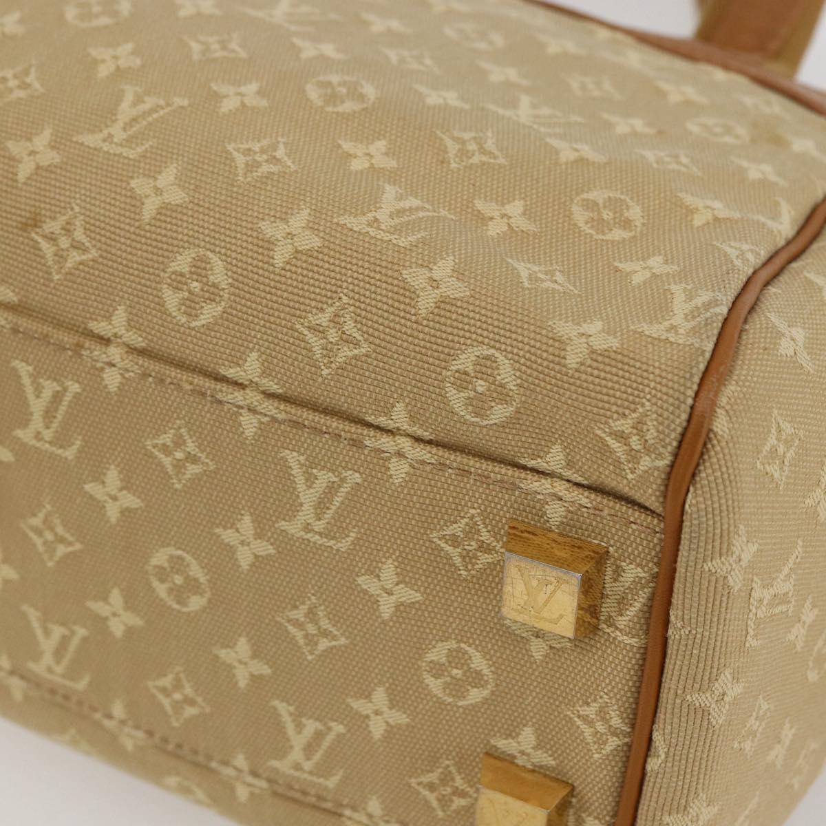 LOUIS VUITTON Monogram Mini Josephine PM Hand Bag Beige M92416 LV Auth gh1387