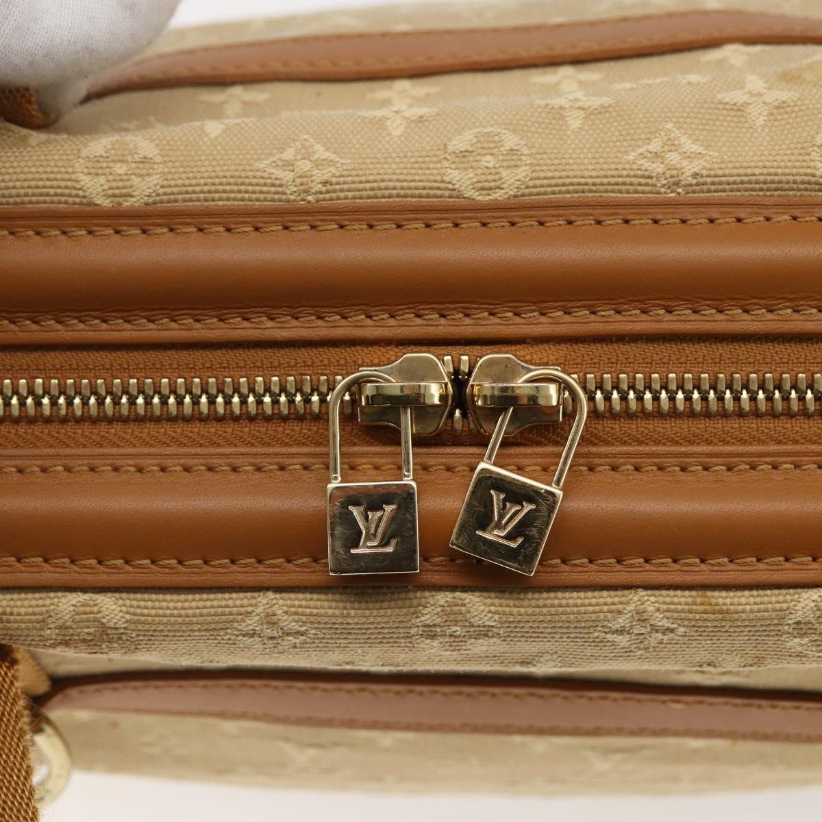 LOUIS VUITTON Monogram Mini Josephine PM Hand Bag Beige M92416 LV Auth gh1387