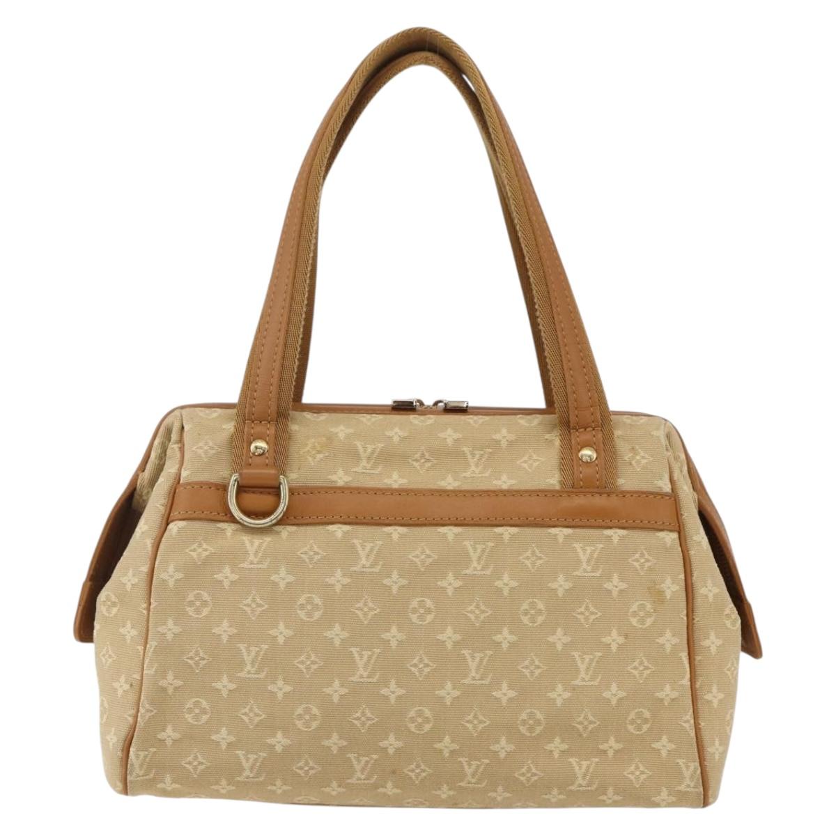 LOUIS VUITTON Monogram Mini Josephine PM Hand Bag Beige M92416 LV Auth gh1387