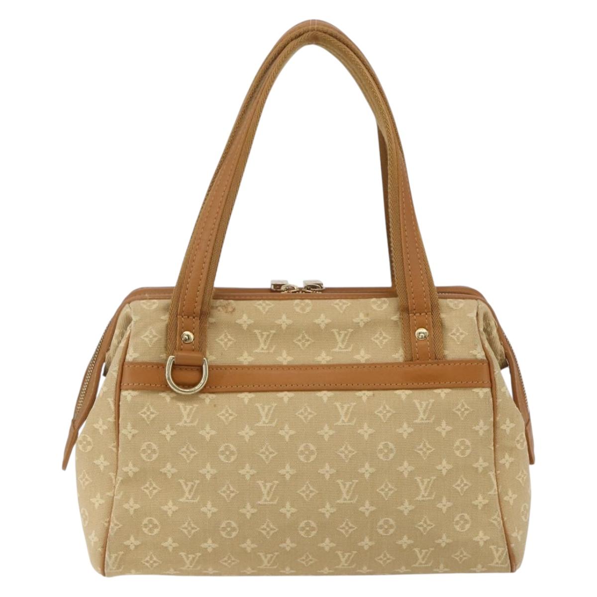 LOUIS VUITTON Monogram Mini Josephine PM Hand Bag Beige M92416 LV Auth gh1387