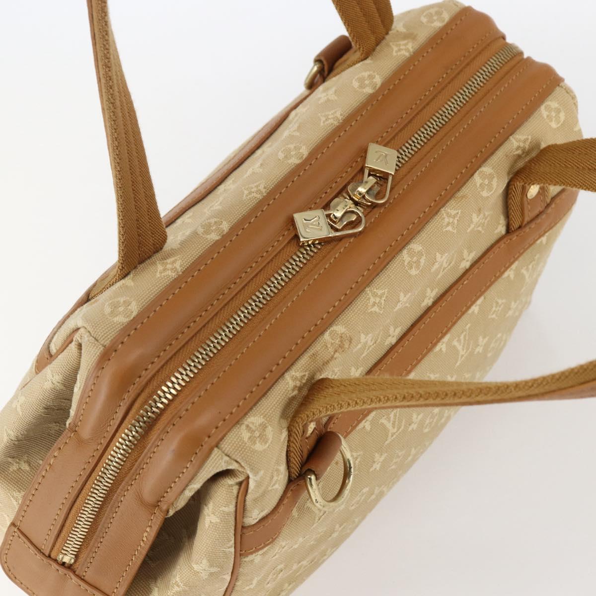 LOUIS VUITTON Monogram Mini Josephine PM Hand Bag Beige M92416 LV Auth gh1387
