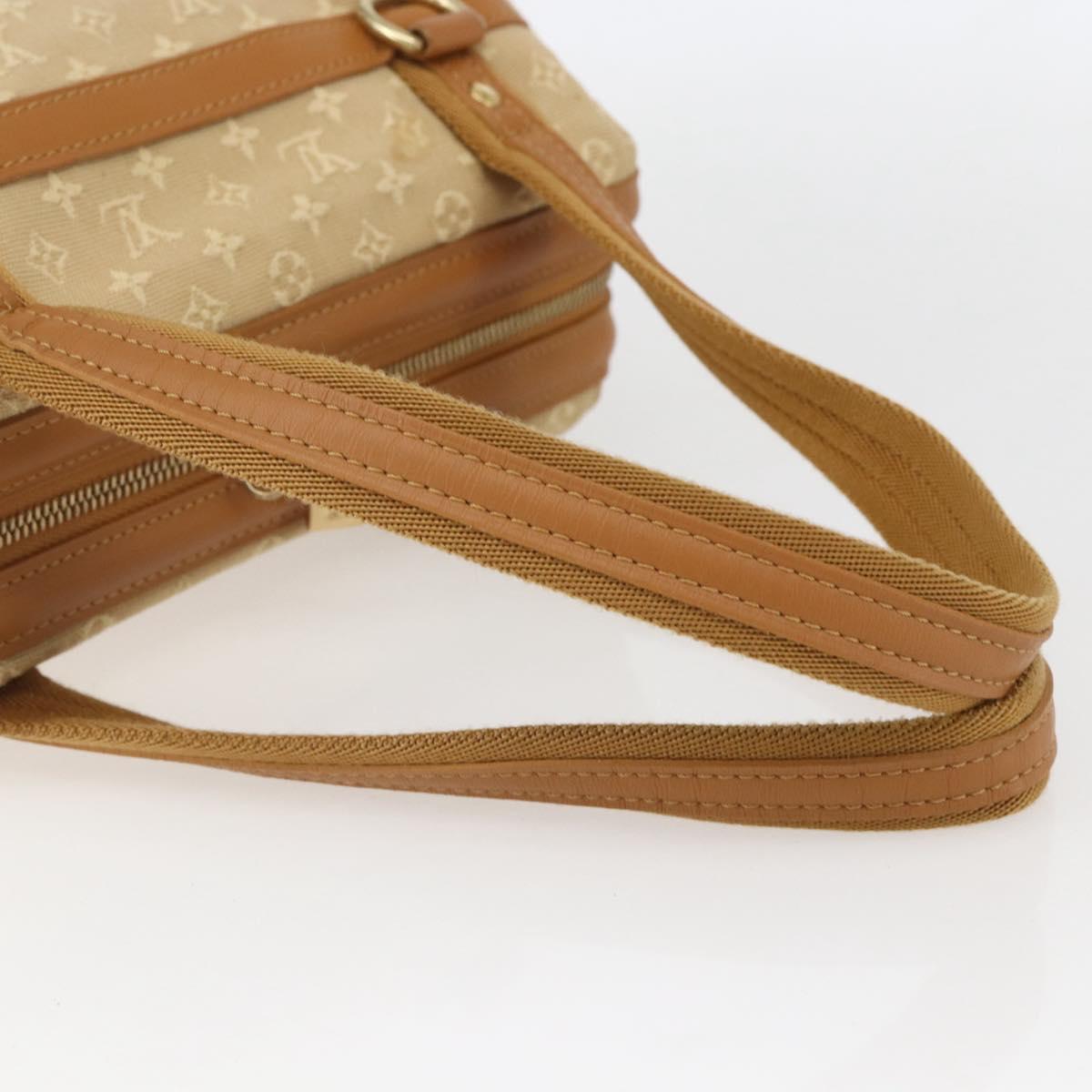 LOUIS VUITTON Monogram Mini Josephine PM Hand Bag Beige M92416 LV Auth gh1387