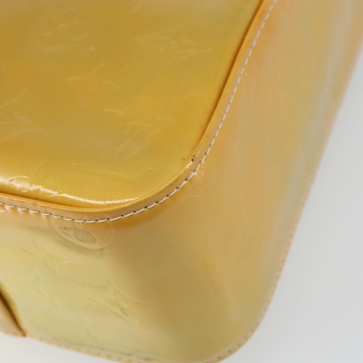 LOUIS VUITTON Monogram Vernis Columbus Tote Bag Gris M91028 LV Auth gh1389