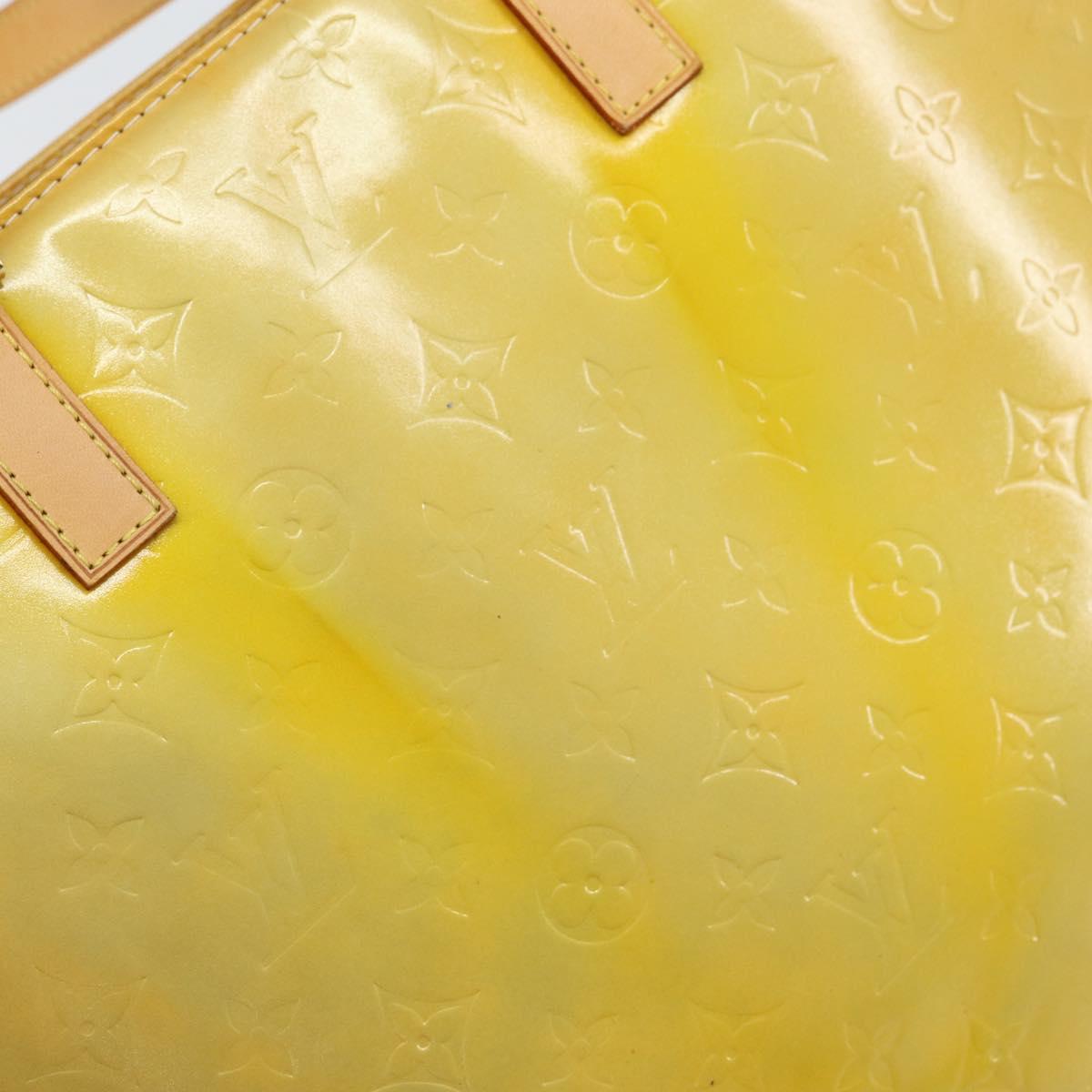 LOUIS VUITTON Monogram Vernis Columbus Tote Bag Gris M91028 LV Auth gh1389