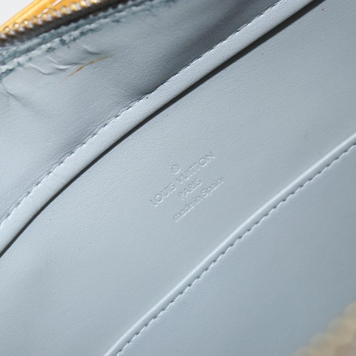 LOUIS VUITTON Monogram Vernis Columbus Tote Bag Gris M91028 LV Auth gh1389