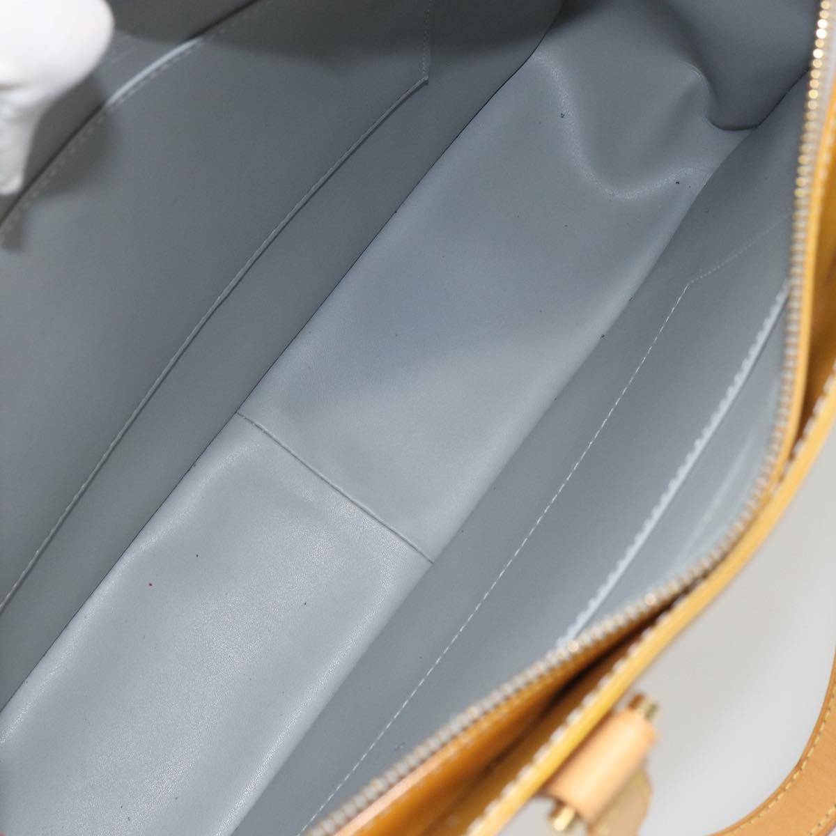 LOUIS VUITTON Monogram Vernis Columbus Tote Bag Gris M91028 LV Auth gh1389